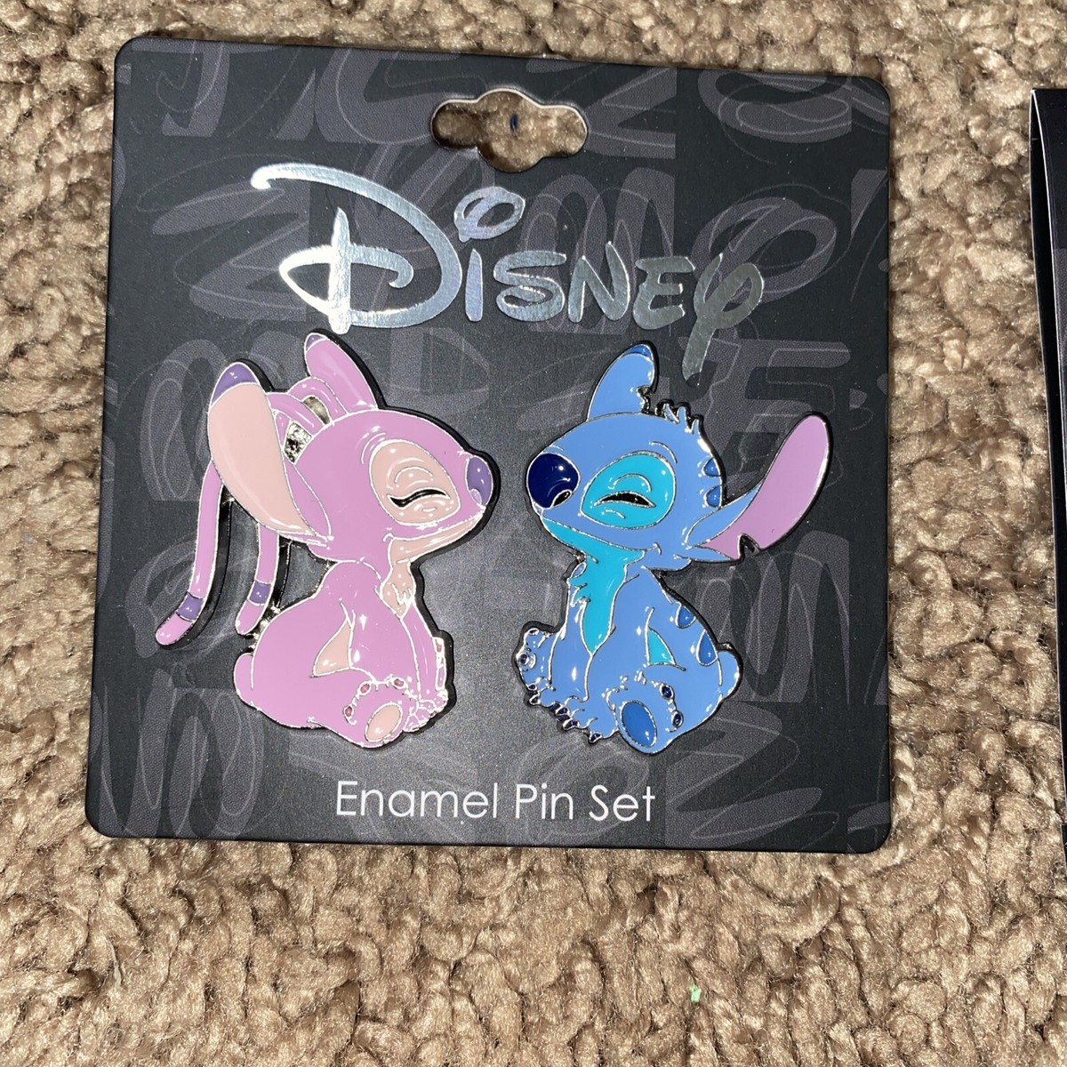 Disney Stitch & Angel Smile Pin Set Of 2 Enamel Pins | eBay