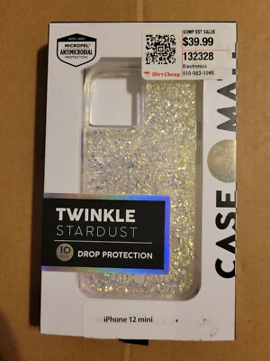 CaseMate Twinkle Series Hybrid Case Apple iPhone 12 Mini (2020 5.4'') Stardust