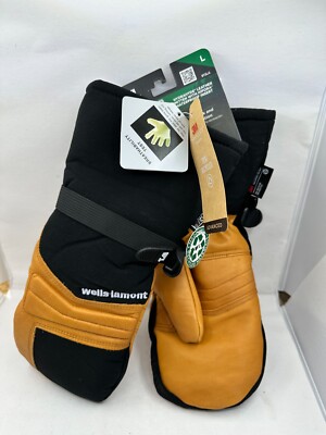 Wells Lamont Hydra Hyde Thinsulate Winter mitt gloves Hipora Leather Sz L813Lk