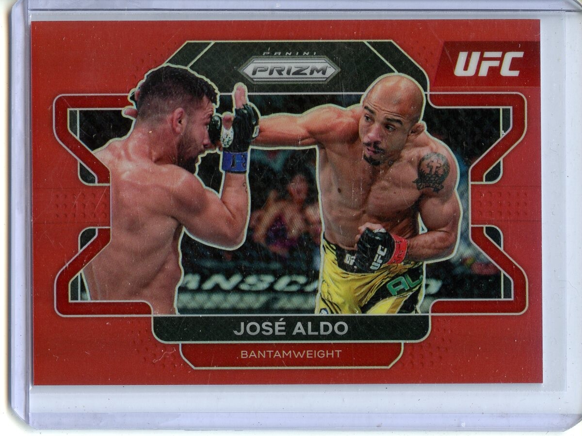 2022 Panini Prizm UFC #14 Jose Aldo Red Prizms #/299