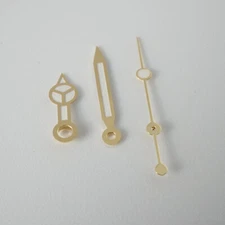 Gold Mercedes Hands  (luminous) for Seiko Mod Parts Custom Fits NH35 NHxx