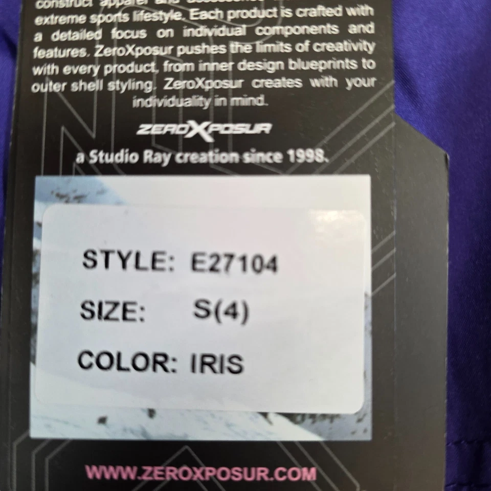 ZeroXPosur Boy's Snow Bib Pants Snowsuit Skisuit Winter Blue Size S (4) NEW - Image 3 of 4