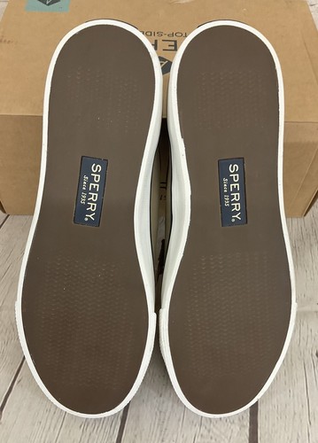 Sperry Top-Sider 80328 Seacoast Nubuck Taupe Women's Boat Shoes US 9.5 M UK 7 M - Picture 10 of 14