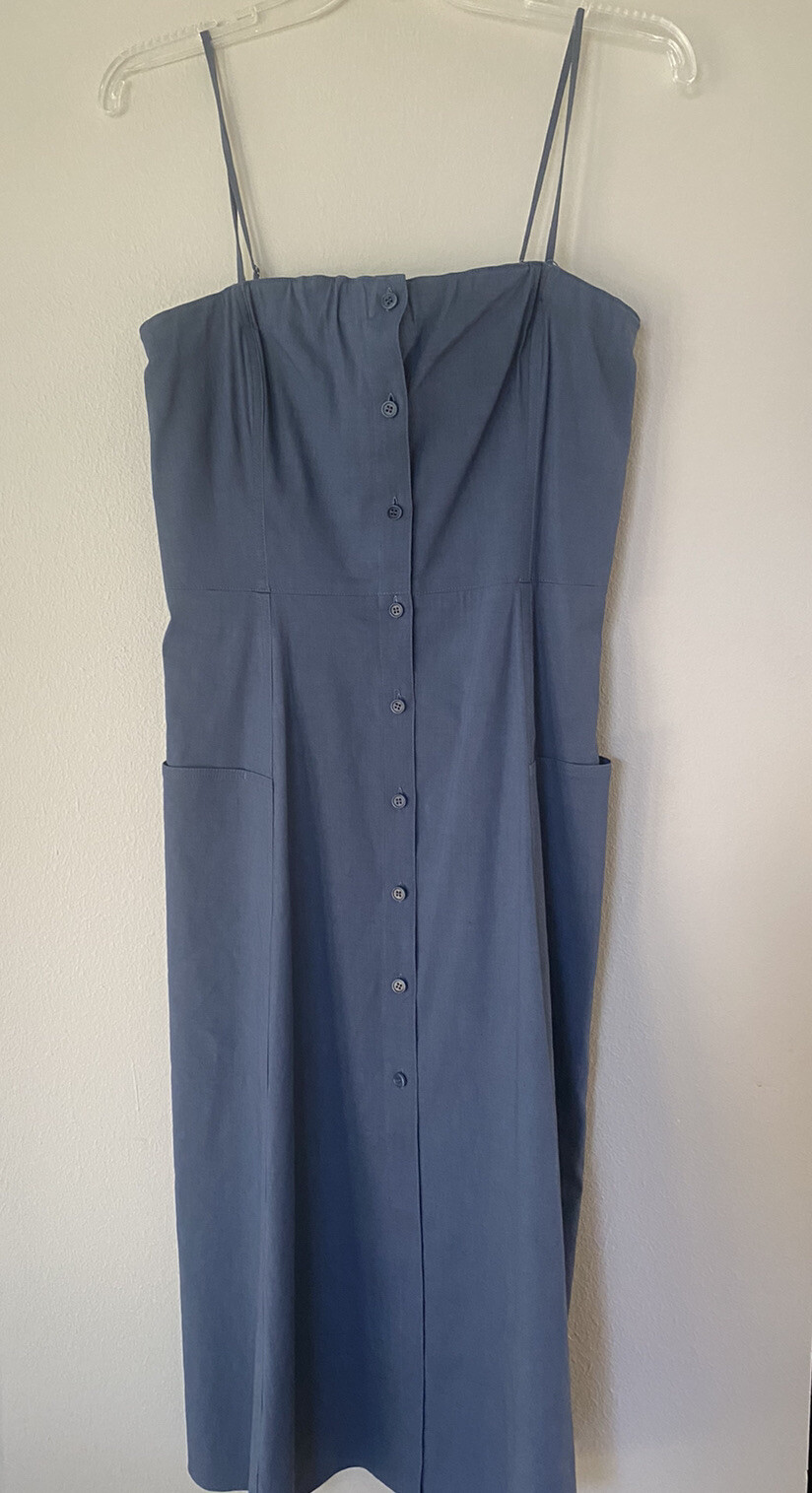 Theory Spaghetti Strap Button Down Strapless Slee… - image 1