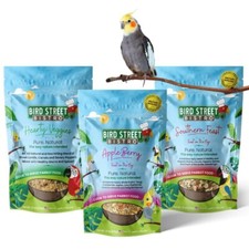 Cockatiel Food Sample 3 Pack - Cooks in 3-15 min w/Natural  Organic Grains