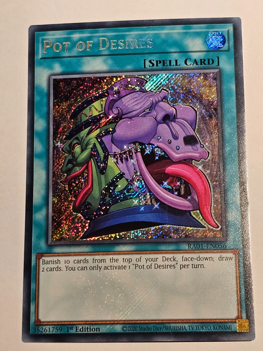 Pot Of Desires Yu-Gi-Oh! TCG Secret Rare Individual Collectible