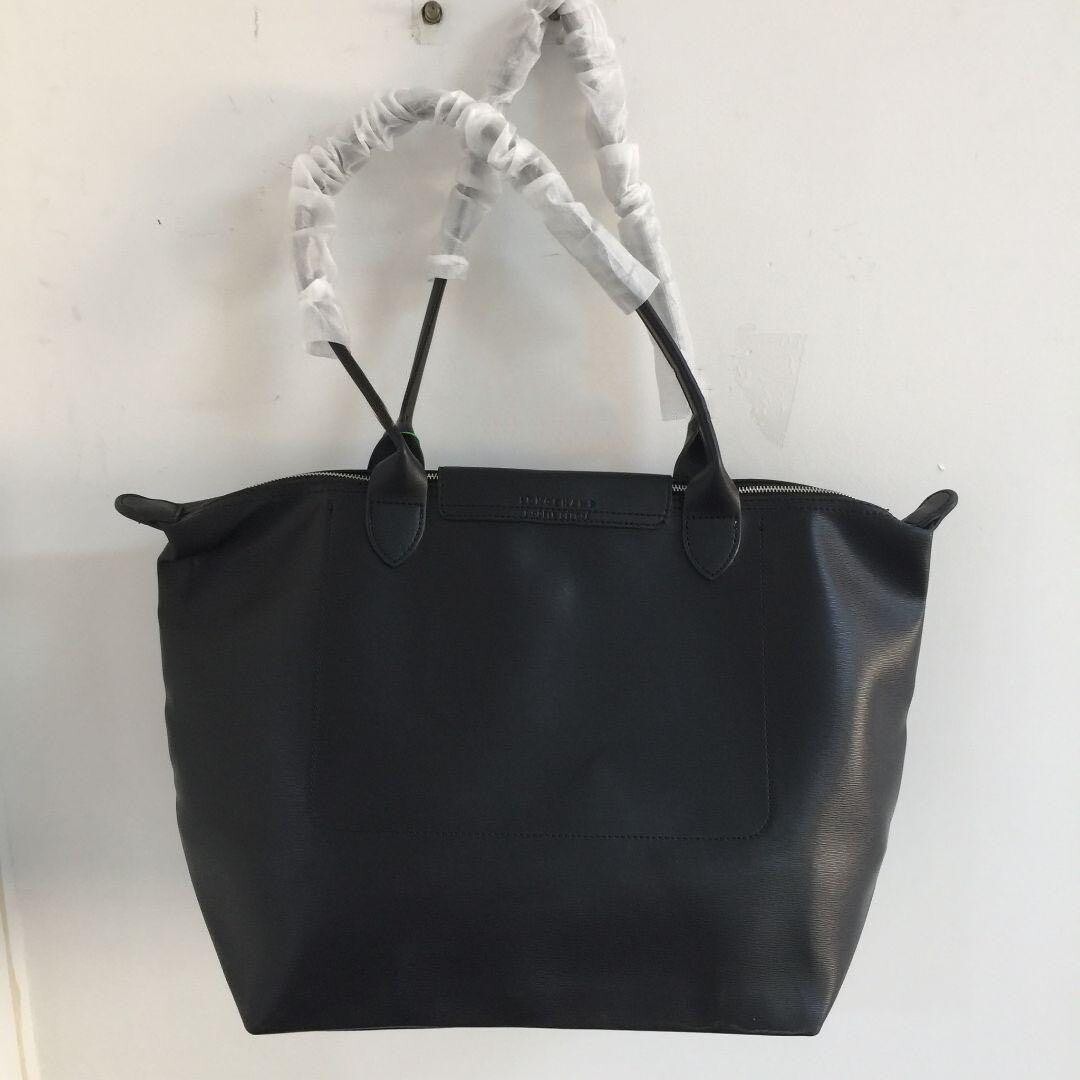 LONGCHAMP Le Pliage City L Totebag Black New F/S Japan | eBay