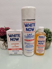 WHITE NOW TRIPLE ACTION SETS FOR BODY WHITENING Lotion 500ml Soap 200g Oil 125ml