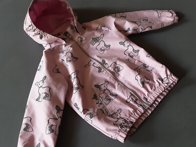 Lego Wear Mädchen Outdoor Jacke 92 TOP Windbreaker rosa Reh allover Frühling
