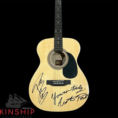 Post Malone signed Rogue Acoustic Guitar JSA COA Inscribed Full Name Auto Z1715