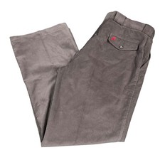 Vintage 70s Sears Work Leisure Corduroy Pants Mens 39x30 Gray Wide Wale NEW