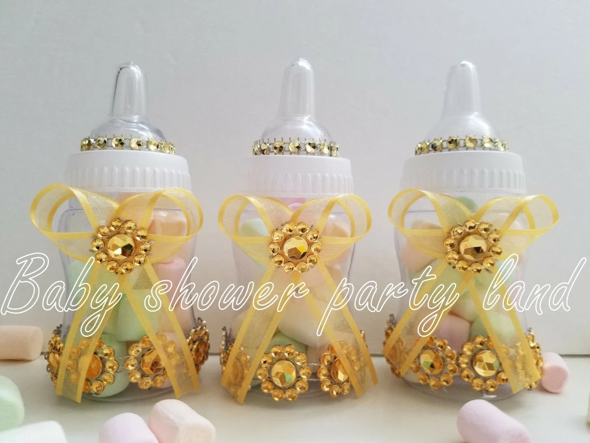 Gold baby hotsell bottle favors