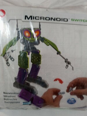 Meccano Maker System Micronoid Green Switch Programable Robot Model  - 16405 