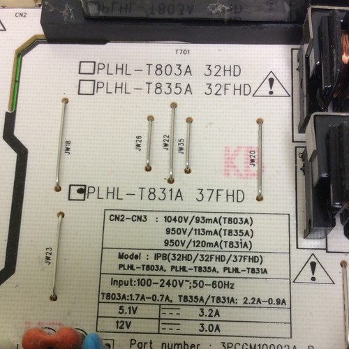 Vizio VO370M TV Television Main Power Board PLHL-T831A 37FHD - Picture 2 of 7