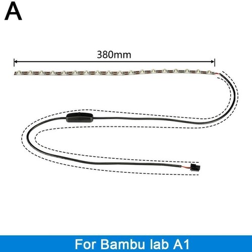 Printer Lights Bar Strips Long LED 3D Printer Lights Bar lab For A4B1 F1T3 F9W2 - Afbeelding 14 van 15