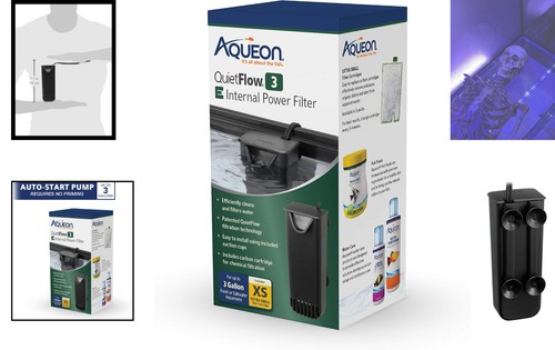 Efficient QuietFlow E Internal Power Filter for Small Aquariums Up to 3 Gallons - Picture 2 of 11