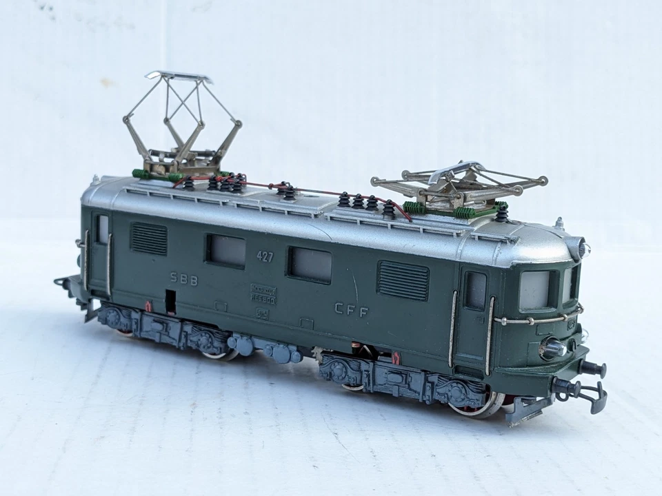 MÄRKLIN RES 800, E-Lok Schweiz, 50er Jahre, Metall, sehr gepflegt - Bild 4 von 4