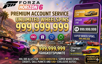 Forza Horizon 6 Unlimited Wheelspins 9.999.999 XBOX & PC 