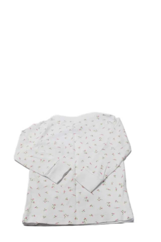 Kissy Kissy Girls Long Sleeve Crew Neck Floral Shirt White Multi Cotton Size 2T - Image 2 of 4