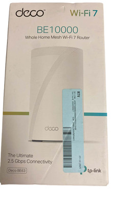 DECO BE63(1-PACK) BE10000 Whole Home Mesh Wi-Fi 7 System(Tri-Band)