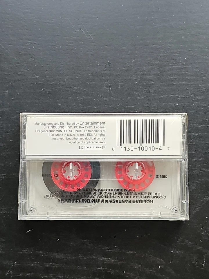 New A Music Box Christmas Cassette Tape EDI 1989 Winter Sounds Holiday - Image 3 of 3