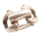 925 Sterling Silver Vintage Ring Chunky Equestrian Horse Bit Band  Sz 6  RG36211