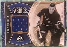 GUMP WORSLEY 2009-10 Upper Deck SP Game-Used Authentic Fabrics 099/100 Rangers