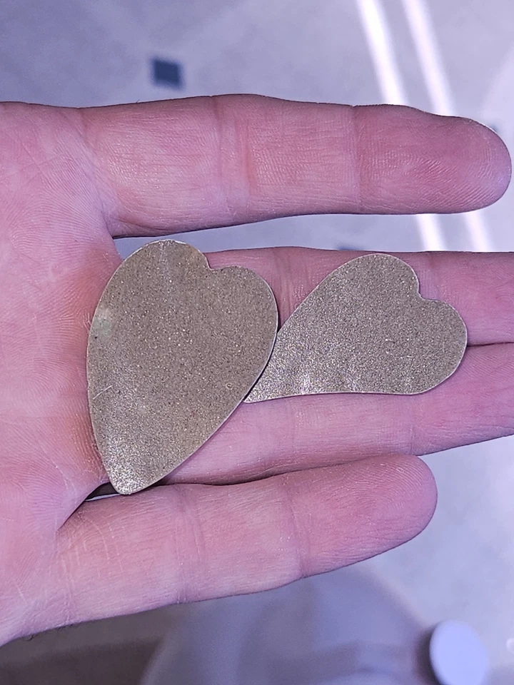 (2) Corazones Turquesa Royston Grandes Hermosos - Respaldos - 113,80 quilates en total Foto 4 de 4