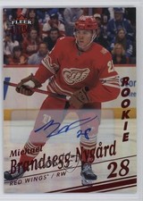 2025 Fleer Ultra Red Rainbow Foil 7/10 Michael Brandsegg-Nygard #175 Auto 0n3v