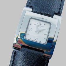 BAUME&MERCIER "Catwalk" Quartz Black Leather Watch