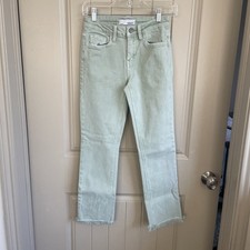 Vervet Size 25 Sage Raw Hem Jeans