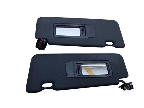 2019-2023 BMW X5 G05 LH FRONT LEFT & RIGHT ILLUMINATED SUN VISOR SET (2) | BLACK - Picture 3 of 4