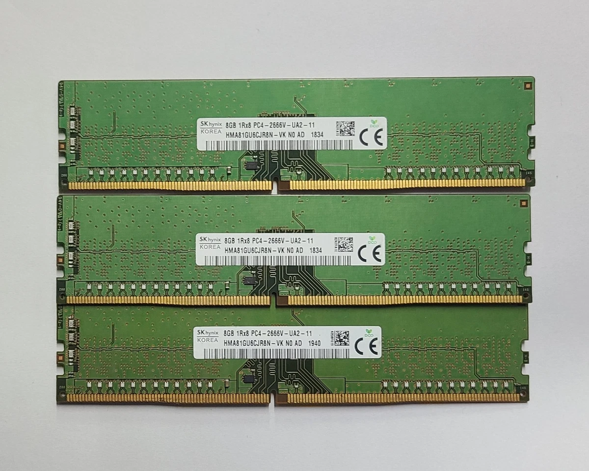 527☆SK hynix DDR4 PC4-2666V 8GB×2 計16GB 動作品