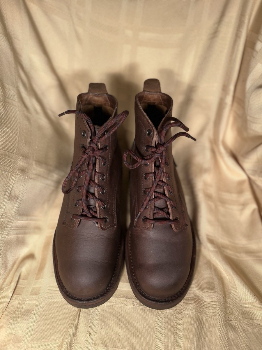 Origin Maine Coronado Brown Leather Boots Mens Vibram Workwear Heritage Chore Origin Coronado | eBay main image 3