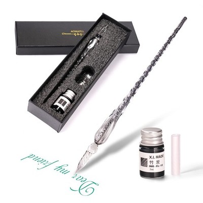 Glasstifte-Set   Kalligraphie-Stift Schreiben, Glas Dip Pen und Tinte Set, für