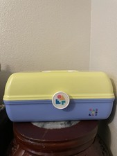 Caboodles On-The-Go Girl Yellow Over Purplish Blue Model 5626 Mold 4508