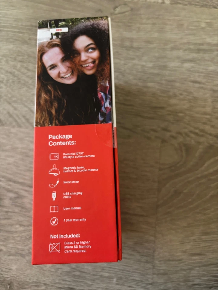 BNIB Polaroid iD757 Lifestyle Sport Action HD Recording Waterproof Camera - RED - Image 3 of 4