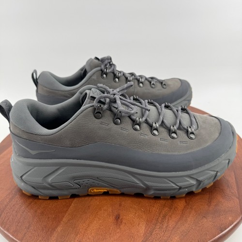 Hoka One One Tor Summit Grey Castlerock Graphite Hiking Shoes Vibram Men 11.5