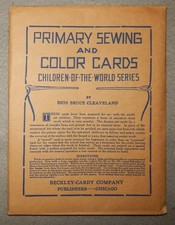 Vintage Set of 14 Primary Sewing and Color Cards By Bess Bruce Cleaveland - new