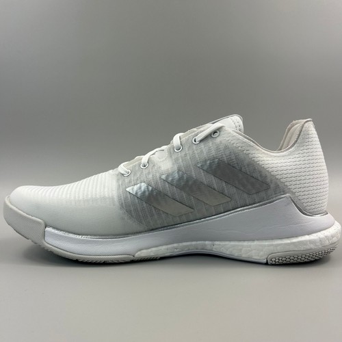 Adidas Crazyflight Mujer Talla 7 Blanco Plata Voleibol Zapatos IG3970 NUEVO - Imagen 2 de 6