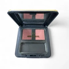 Monteil Paris Rich Powder Eyeshadow Duo MAHOGANY/ROSEBLUSH New No Box