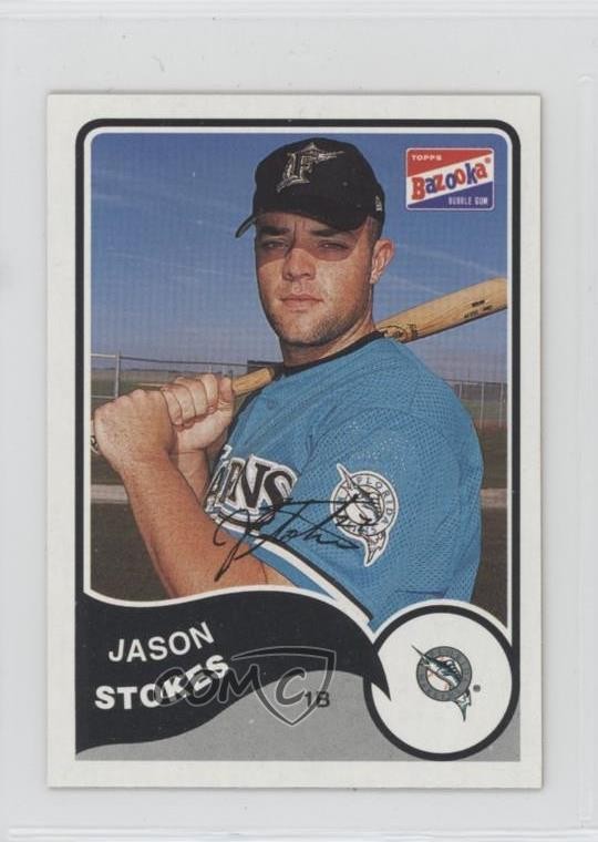 2003 Topps Bazooka Mini Jason Stokes (Full Color Bazooka Logo) #131 9hx
