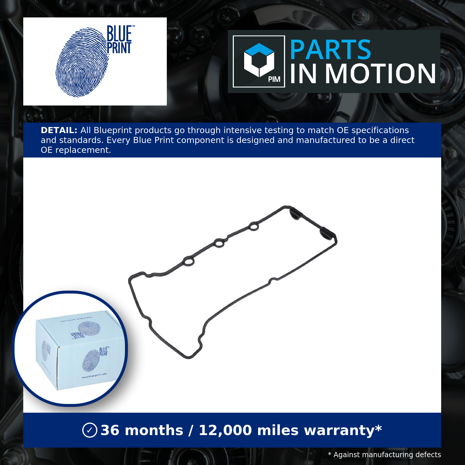 Rocker Cover Gasket fits SUZUKI IGNIS RM415 1.5 2003 on M15A Blue Print Quality
