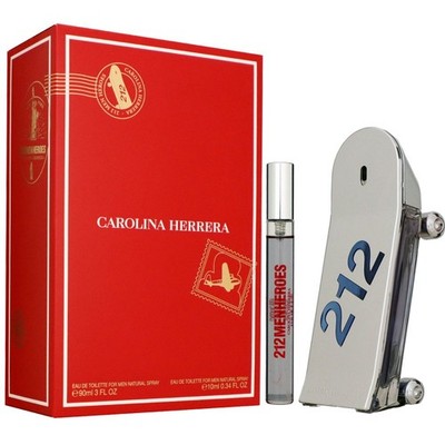 Carolina Herrera 212 Men Heroes Set 90 ml Eau de Toilette EDT & 10 ml EDT Spray