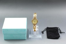 Seiko 1F21-0C40 Gold Quarz Runde Damenuhr 1998 Box
