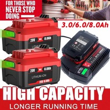 20V For Craftsman V20 20 Volt MAX Li-ion 8.0AH Battery CMCB204 CMCB202-2/Charger