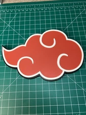 3D Printed Naruto Akatsuki Cloud Sign Logo Fan Display Fan Art Anime