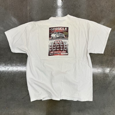 Virginia Lottery Muscle Car Money Scratch Off Graphic T Shirt Vtg Y2K XL