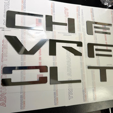 Grill Letters Inserts 2019 2020 2021 Silverado Chrome