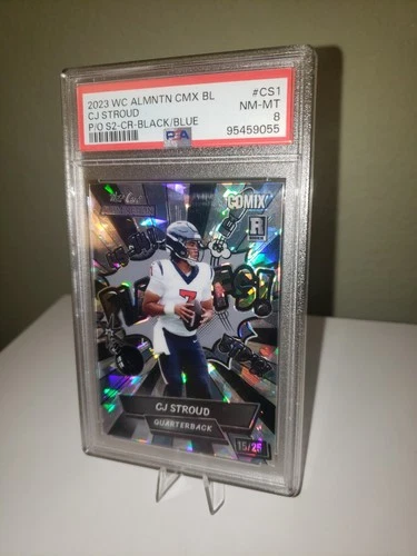 CJ STROUD 2023 Wild Card Alumination Comix PSA 8 Texans NFL